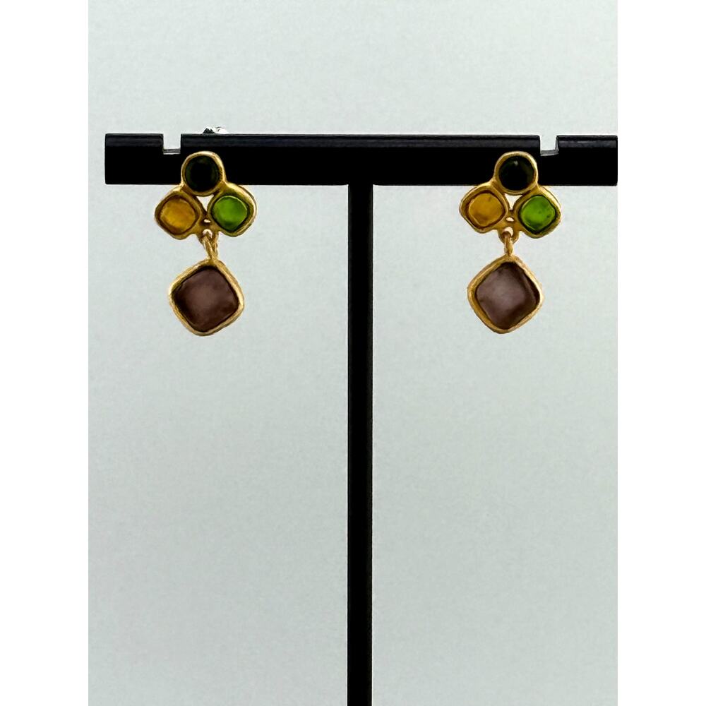 Michael Vincent Michaud 18K Gold Plated Droplets Earrings